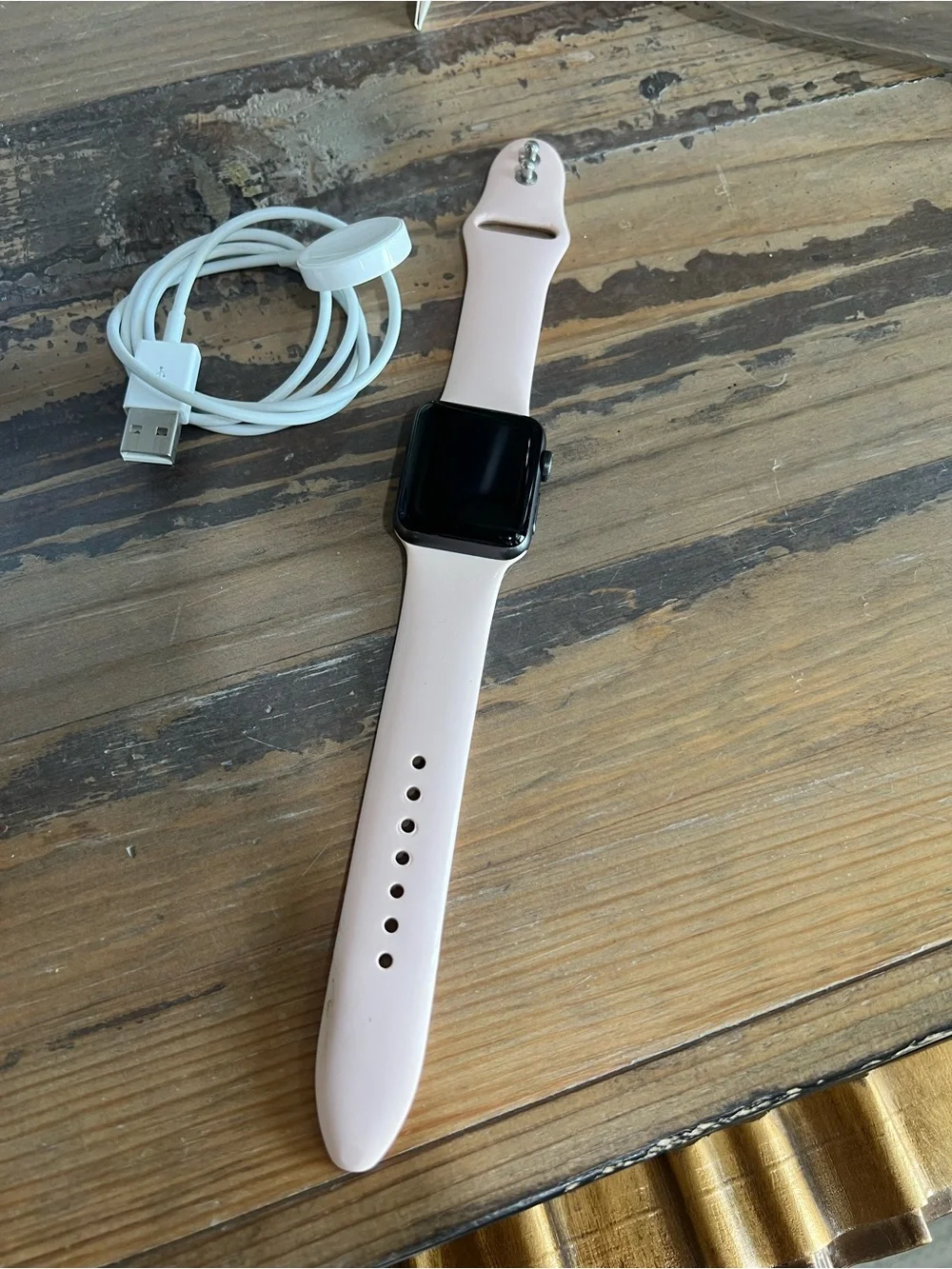 Apple Watch with Pink Sport Band - Sleek Smartwatch (Pink)